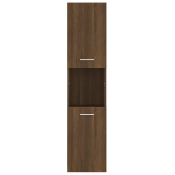 Dulap de baie, stejar maro, 30x30x130 cm, lemn prelucrat WALTI