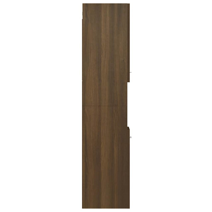 Dulap de baie, stejar maro, 30x30x130 cm, lemn prelucrat WALTI