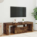Comodă TV cu lumini LED, stejar fumuriu, 120x35x40 cm - WALTI WALTI
