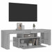 Comodă TV cu lumini LED, gri sonoma, 120x35x40 cm - WALTI WALTI