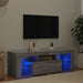 Comodă TV cu lumini LED, gri sonoma, 120x35x40 cm - WALTI WALTI