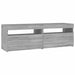 Comodă TV cu lumini LED, gri sonoma, 120x35x40 cm - WALTI WALTI