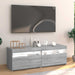 Comodă TV cu lumini LED, gri sonoma, 120x35x40 cm - WALTI WALTI