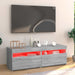 Comodă TV cu lumini LED, gri sonoma, 120x35x40 cm - WALTI WALTI