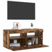 Comodă TV cu lumini LED, stejar fumuriu, 90x35x40 cm - WALTI WALTI