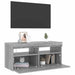 Comodă TV cu lumini LED, gri sonoma, 90x35x40 cm - WALTI WALTI