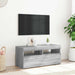 Comodă TV cu lumini LED, gri sonoma, 90x35x40 cm - WALTI WALTI