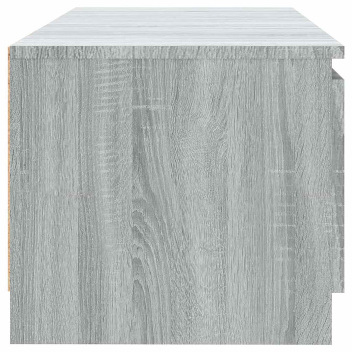 Comodă TV cu lumini LED, gri sonoma, 140x40x35,5 cm WALTI