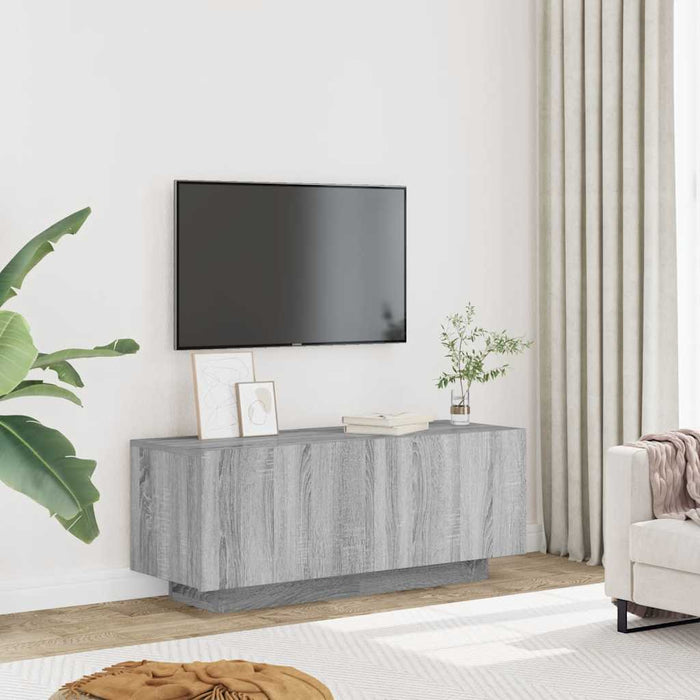 Comodă TV, gri sonoma, 100x35x40 cm, lemn prelucrat - WALTI WALTI