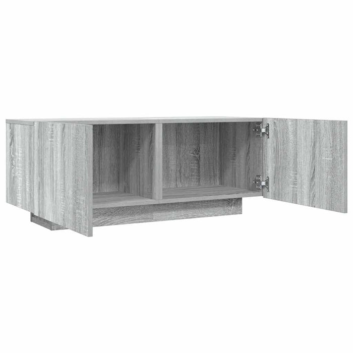 Comodă TV, gri sonoma, 100x35x40 cm, lemn prelucrat - WALTI WALTI