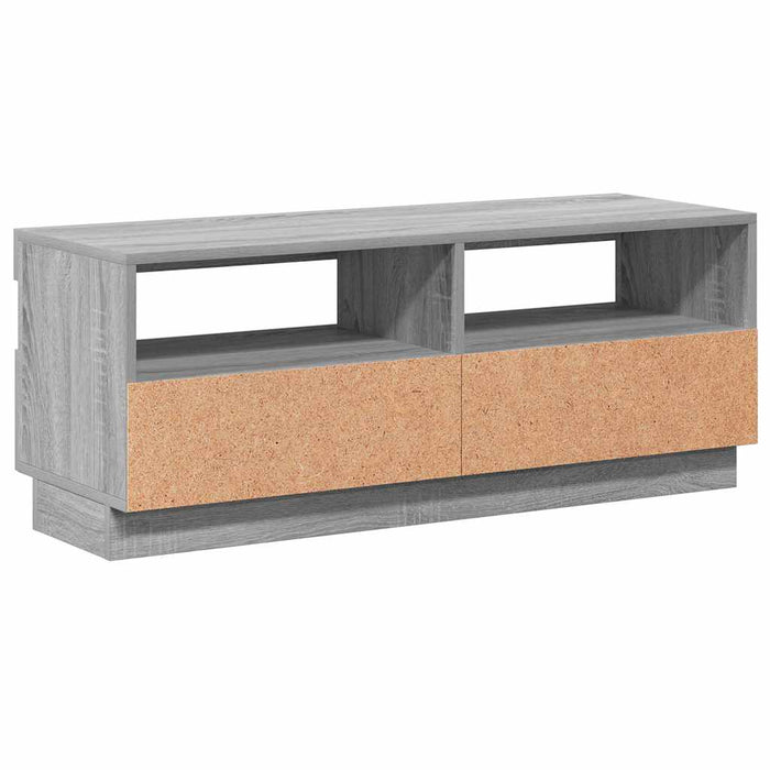 Comodă TV cu lumini LED, gri sonoma, 100x35x40 cm - WALTI WALTI
