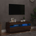 Comodă TV cu lumini LED, stejar maro, 100x35x40 cm - WALTI WALTI