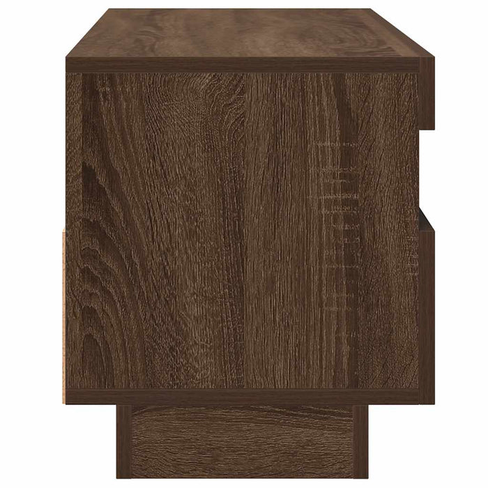 Comodă TV cu lumini LED, stejar maro, 100x35x40 cm - WALTI WALTI
