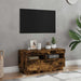 Comodă TV cu lumini LED, stejar fumuriu, 80x35x40 cm - WALTI WALTI