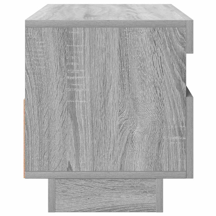 Comodă TV cu lumini LED, gri sonoma, 80x35x40 cm WALTI
