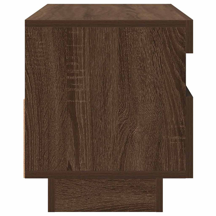 Comodă TV cu lumini LED, stejar maro, 80x35x40 cm - WALTI WALTI