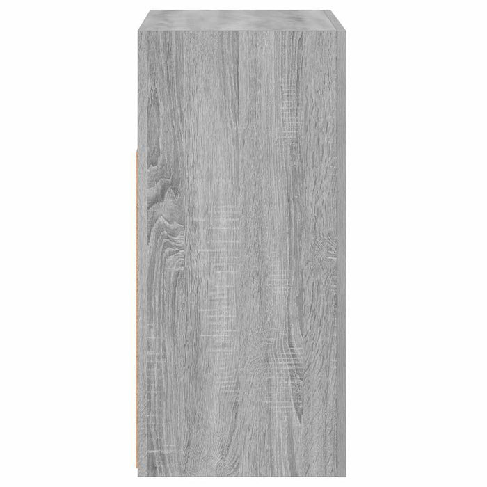 Dulap cu lumini LED, gri sonoma, 80x35x75 cm WALTI