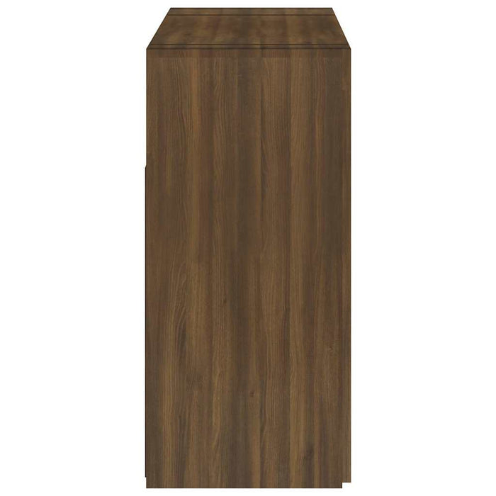 Dulap cu lumini LED, stejar maro, 115,5x30x75 cm WALTI