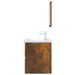 Set mobilier de baie, 2 piese, stejar fumuriu, lemn prelucrat - WALTI WALTI