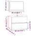 Set mobilier de baie, 2 piese, stejar fumuriu, lemn prelucrat - WALTI WALTI