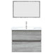 Set mobilier de baie, 2 piese, gri sonoma, lemn prelucrat - WALTI WALTI