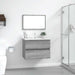Set mobilier de baie, 2 piese, gri sonoma, lemn prelucrat - WALTI WALTI