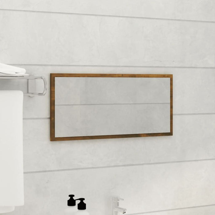 Set mobilier de baie, 2 piese, stejar fumuriu, lemn prelucrat - WALTI WALTI