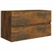 Set mobilier de baie, 2 piese, stejar fumuriu, lemn prelucrat - WALTI WALTI