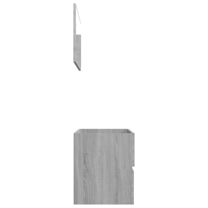 Set mobilier de baie, 2 piese, gri sonoma, lemn prelucrat - WALTI WALTI