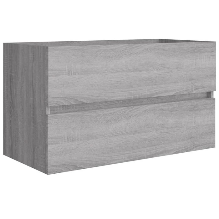Set mobilier de baie, 2 piese, gri sonoma, lemn prelucrat - WALTI WALTI