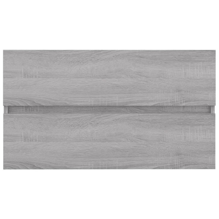 Set mobilier de baie, 2 piese, gri sonoma, lemn prelucrat - WALTI WALTI