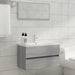 Set mobilier de baie, 2 piese, gri sonoma, lemn prelucrat - WALTI WALTI