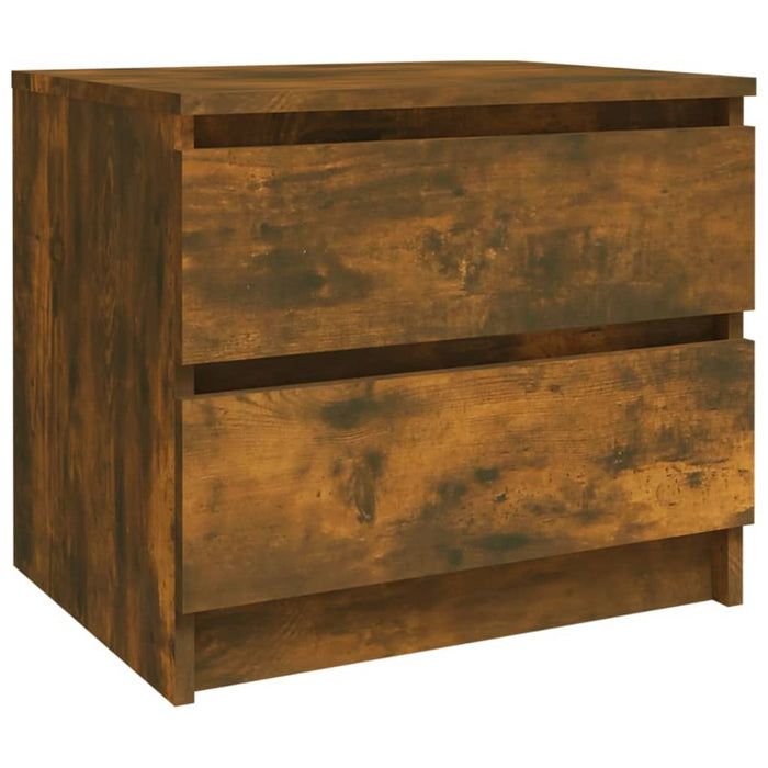 Noptiere, 2 buc., stejar fumuriu, 50x39x43,5 cm, lemn prelucrat - WALTI WALTI