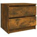 Noptiere, 2 buc., stejar fumuriu, 50x39x43,5 cm, lemn prelucrat - WALTI WALTI