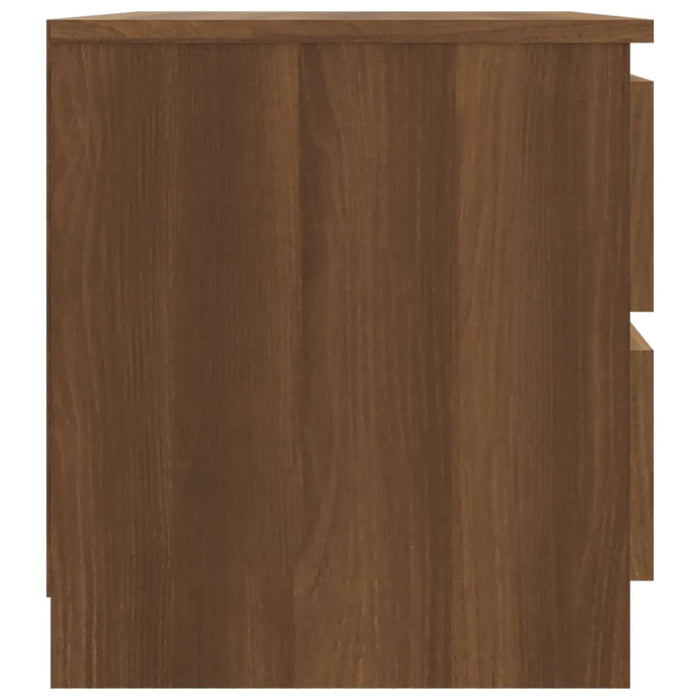 Noptiere, 2 buc., stejar maro, 50x39x43,5 cm, lemn prelucrat WALTI