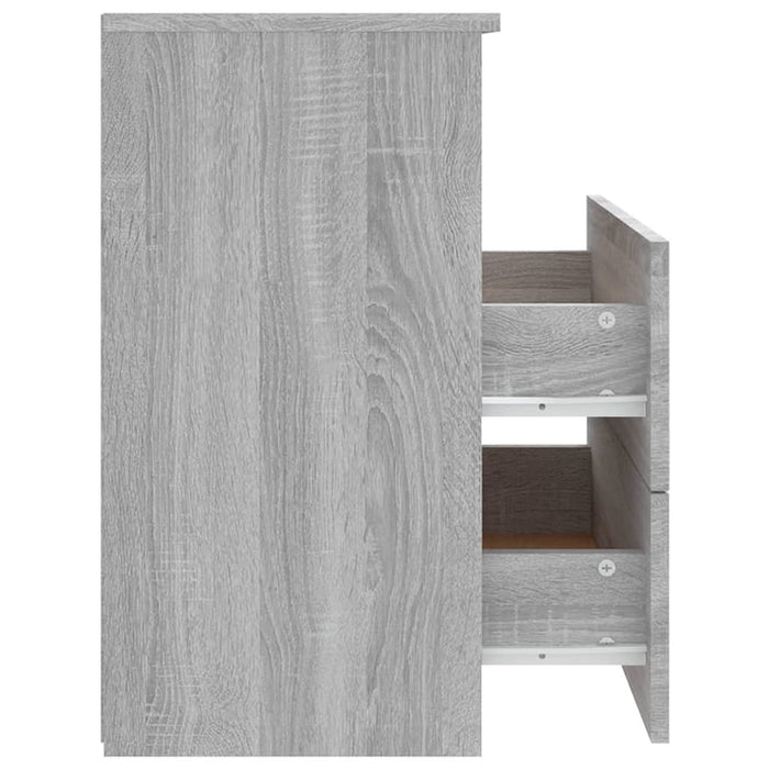 Noptiere, 2 buc., gri sonoma, 50x32x60 cm - WALTI WALTI