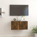 Dulap TV suspendat, stejar fumuriu, 60x30x30 cm, lemn prelucrat - WALTI WALTI
