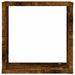 Rafturi cuburi de perete 2 buc Stejar afumat 30x15x30 cm - WALTI WALTI