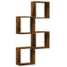 Rafturi cuburi de perete 4 buc Stejar afumat 30x15x30 cm - WALTI WALTI
