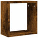Rafturi cuburi de perete 4 buc Stejar afumat 30x15x30 cm - WALTI WALTI