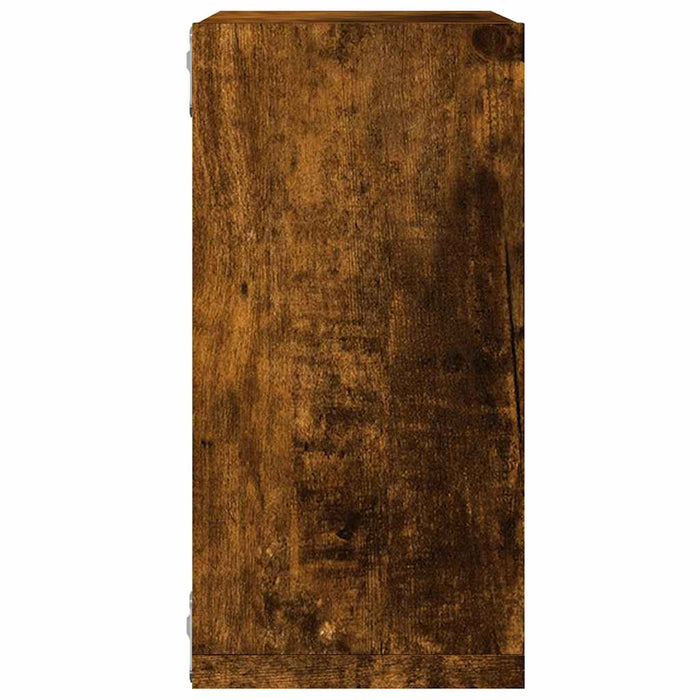 Rafturi cuburi de perete 6 buc Stejar afumat 30x15x30 cm - WALTI WALTI