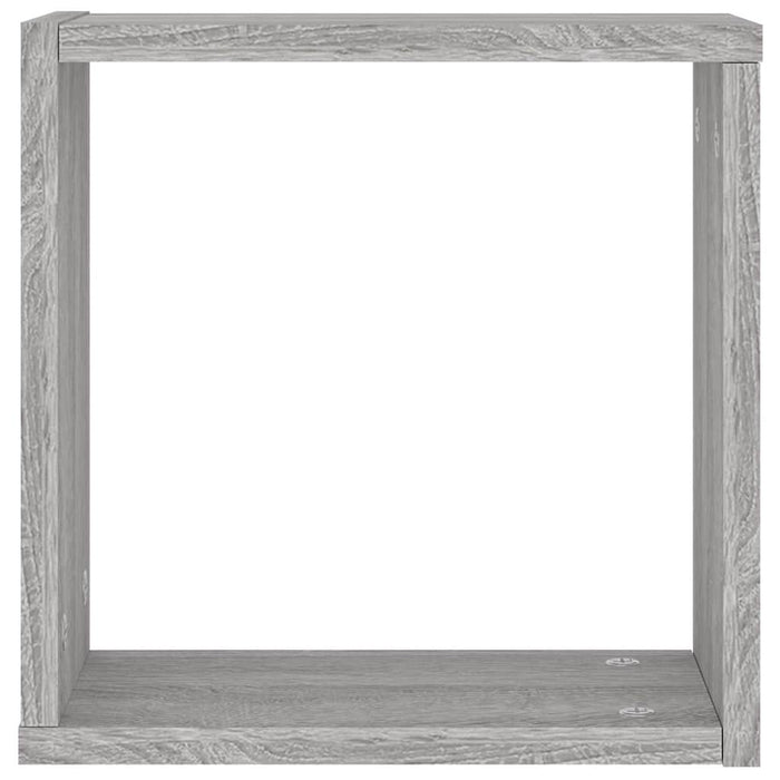 Rafturi cuburi de perete 2 buc Gri Sonoma 30x15x30 cm - WALTI WALTI