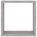 Rafturi cuburi de perete 4 buc Gri Sonoma 30x15x30 cm - WALTI WALTI