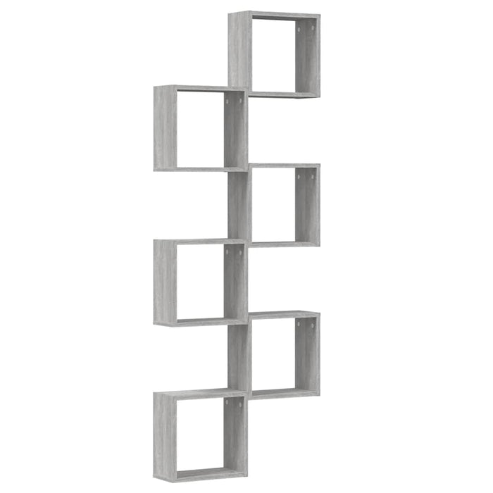 Rafturi cub de perete 6 buc Gri Sonoma 30x15x30 cm - WALTI WALTI