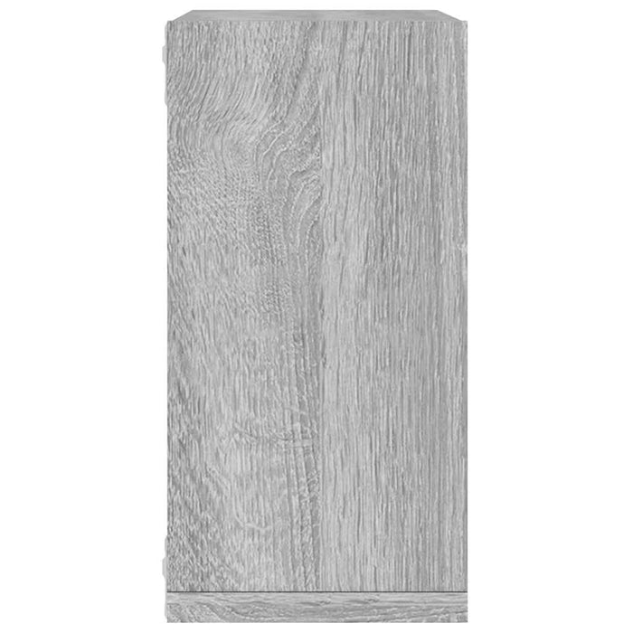 Rafturi cub de perete 6 buc Gri Sonoma 30x15x30 cm - WALTI WALTI