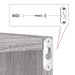 Rafturi cub de perete 6 buc Gri Sonoma 30x15x30 cm - WALTI WALTI