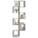 Rafturi cub de perete 6 buc Gri Sonoma 30x15x30 cm - WALTI WALTI