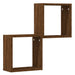 Rafturi cub de perete 2 buc Stejar maro 30x15x30 cm - WALTI WALTI