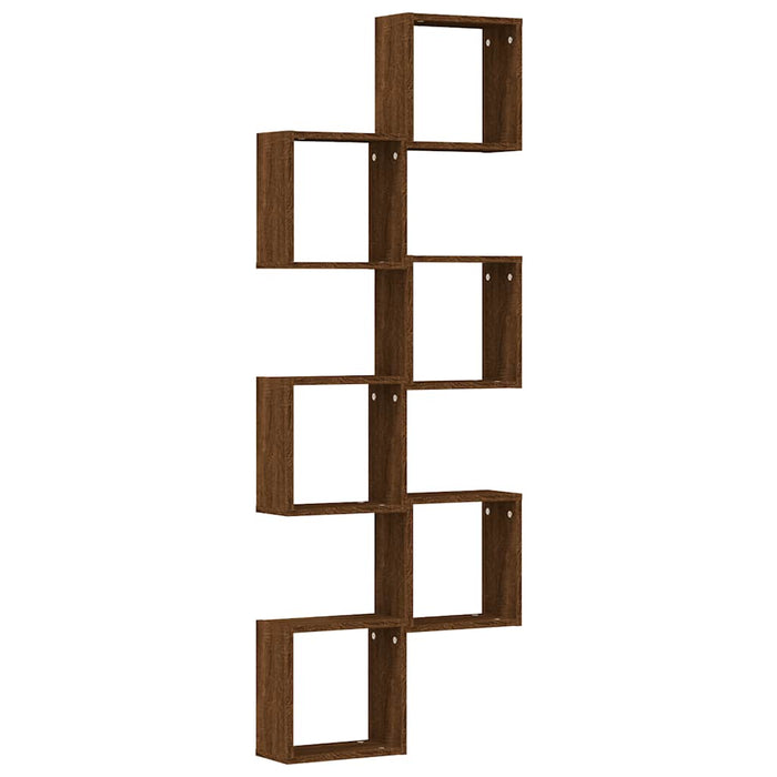 Rafturi cuburi de perete 6 buc Stejar maro 30x15x30 cm - WALTI WALTI
