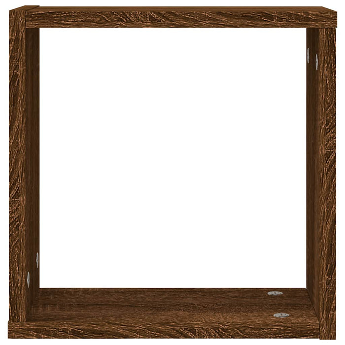 Rafturi cuburi de perete 6 buc Stejar maro 30x15x30 cm - WALTI WALTI